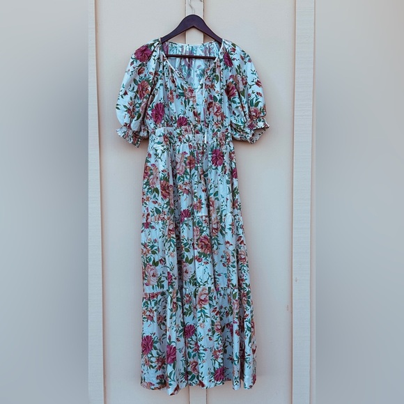 SALE - Anthropologie Somerset Maxi - Puff Sleeve Edition - Picture 5 of 9